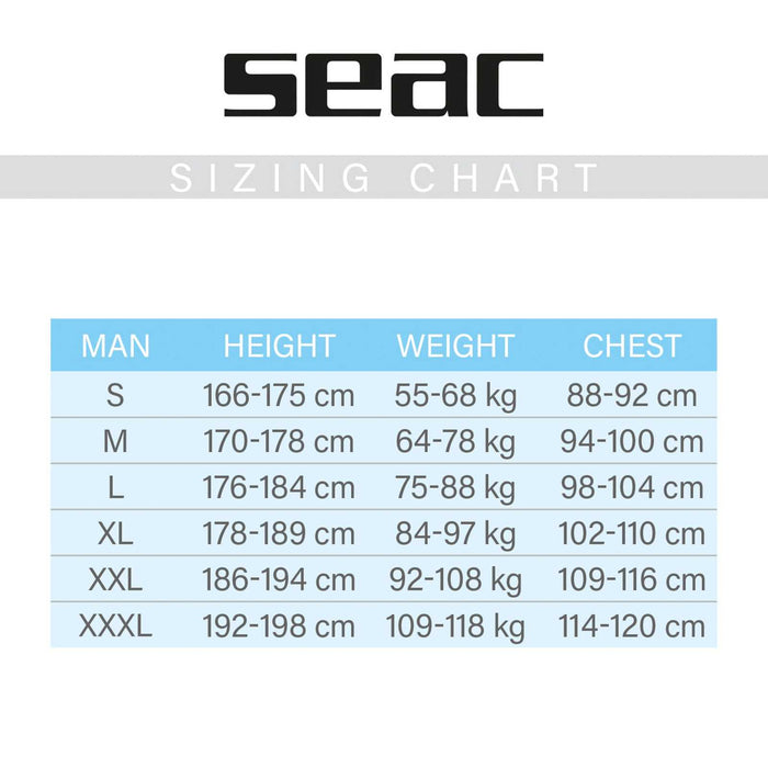 Neoprenanzug Royal Herren 3,5mm Schwarz L Seac 1-84-L