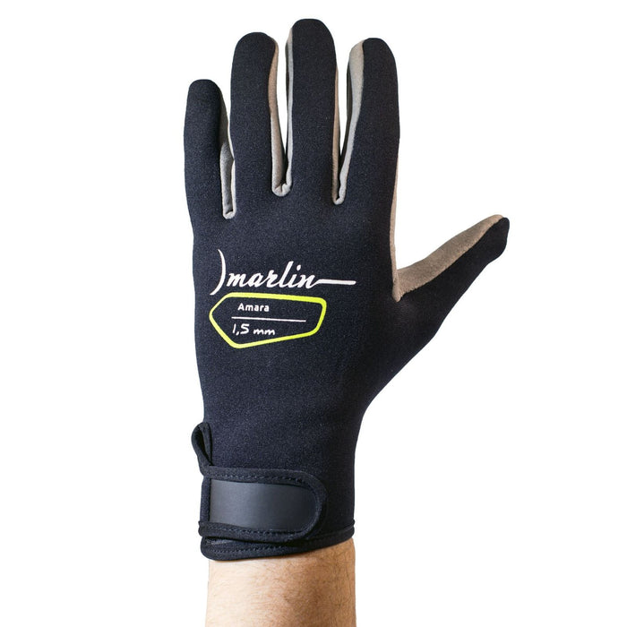 Tauchhandschuhe Amara 1.5mm Schwarz-Grau Größe S Marlin 1096042