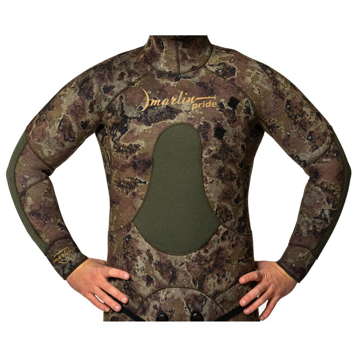 Schnorchelanzug Full Wetsuit Pride 9mm Grün-Camo Größe XXL Marlin 117577