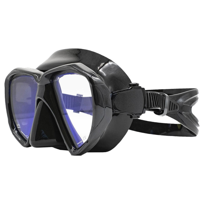Spearfishing Maske Turbo Schwarz Gelb-Spiegelbeschichtet Marlin 117849