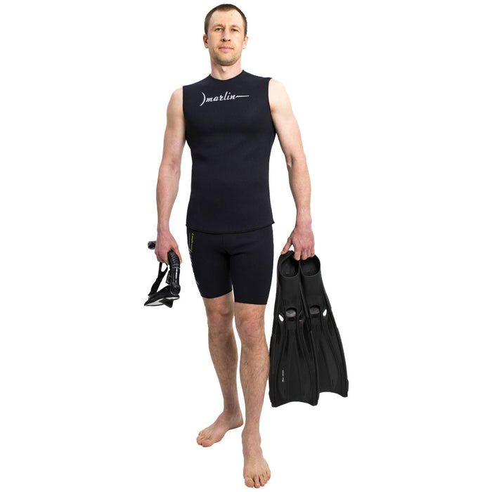 Neopren Weste Nylon 2mm Schwarz Größe XL Marlin 118479