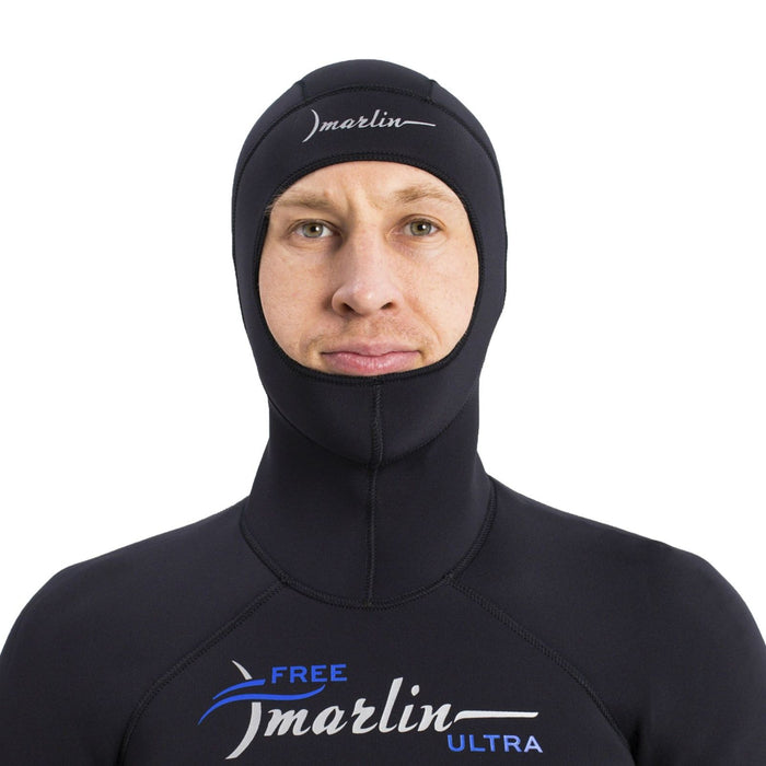 Freediving Komplettanzug mit Kapuze Ultra Herren 3mm Schwarz Größe M Marlin 118527