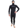 Freediving Komplettanzug mit Kapuze Ultra Herren 5mm Schwarz Größe S Marlin 118532