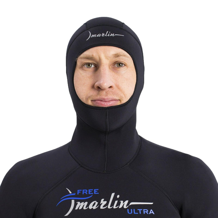 Freediving Komplettanzug mit Kapuze Ultra Herren 5mm Schwarz Größe XXXL Marlin 118537