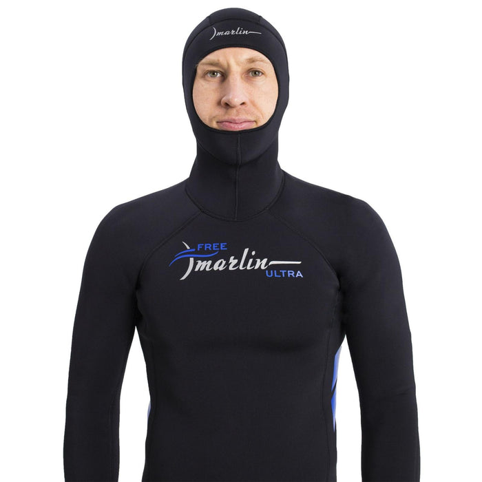 Freediving Komplettanzug mit Kapuze Ultra Herren 5mm Schwarz Größe XXXL Marlin 118537