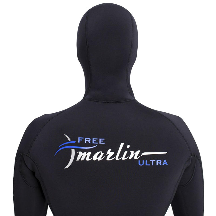 Freediving Komplettanzug mit Kapuze Ultra Herren 5mm Schwarz Größe XXXL Marlin 118537