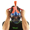 Schnorchel Vollgesichtsmaske Magica Grau-Blau-Orange S-M Seac 170-10BO-SLT