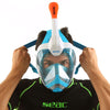 Schnorchel Vollgesichtsmaske Magica Weiß-Blau-Orange S-M Seac 170-10WO-SLT