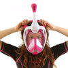 Schnorchel Vollgesichtsmaske Magica Weiß-Rosa S-M Seac 170-10WP-SLT