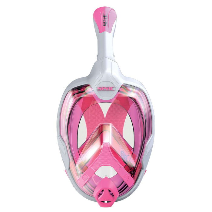 Schnorchel Vollgesichtsmaske Magica Weiß-Rosa S-M Seac 170-10WP-SLT