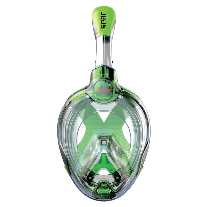 Schnorchel Vollgesichtsmaske Magic Schwarz-Limette Kinder Seac 170-12LT-SLT
