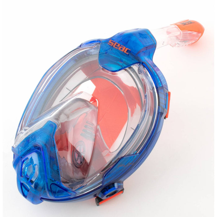 Schnorchel Vollgesichtsmaske Magica Grau-Blau-Orange XS-S Seac 170-14BO-SLT