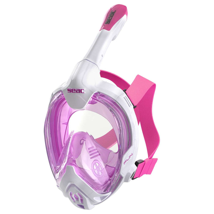 Schnorchel Vollgesichtsmaske Magica Weiß-Rosa XS-S Seac 170-14WP-SLT