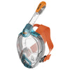 Schnorchel Vollgesichtsmaske Libera Aquamarin-Orange Kinder Seac 170-20AO-SKL