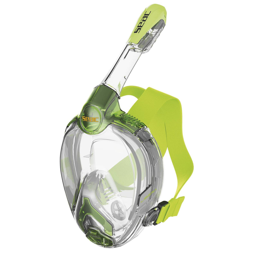 Schnorchel Vollgesichtsmaske Libera Transparent-Limette Kinder Seac 170-20LT-SKL