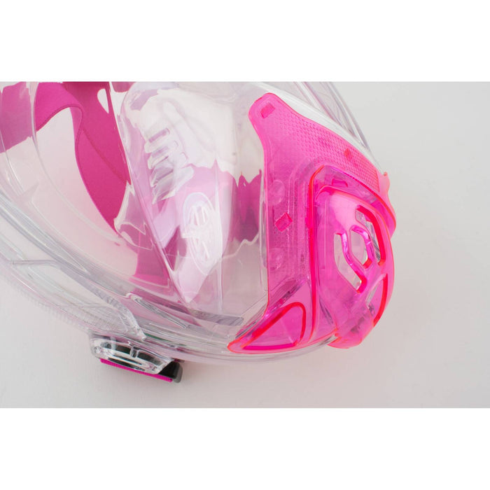 Schnorchel Vollgesichtsmaske Libera Transparent-Rosa XS-S Seac 170-7TP-SKL