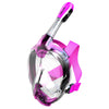 Schnorchel Vollgesichtsmaske Libera Transparent-Rosa XS-S Seac 170-7TP-SKL