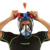Schnorchel Vollgesichtsmaske Magica Grau-Blau-Orange L-XL Seac 170-9BO-SLT