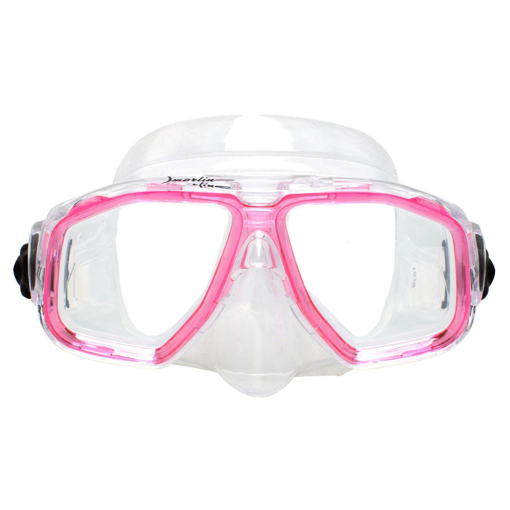 Schnorchelmaske Junior Kinder Pink-Klar Marlin 213134