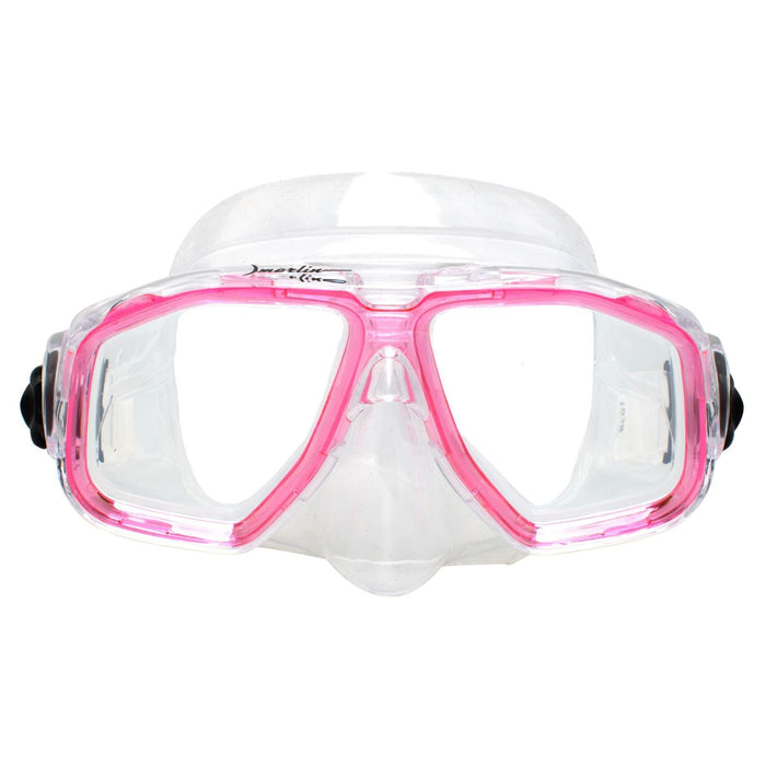 Schnorchelmaske Junior Kinder Pink-Klar Marlin 213134
