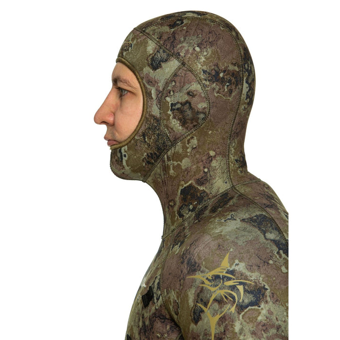 Schnorchelfullanzug Camoskin Pro Mann 5mm Grün-Camo Größe LX Marlin 216458