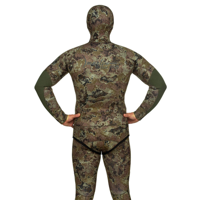 Spearfishing Full Wetsuit Skilur Pro 7mm Grün-Camo Größe L Marlin 216473