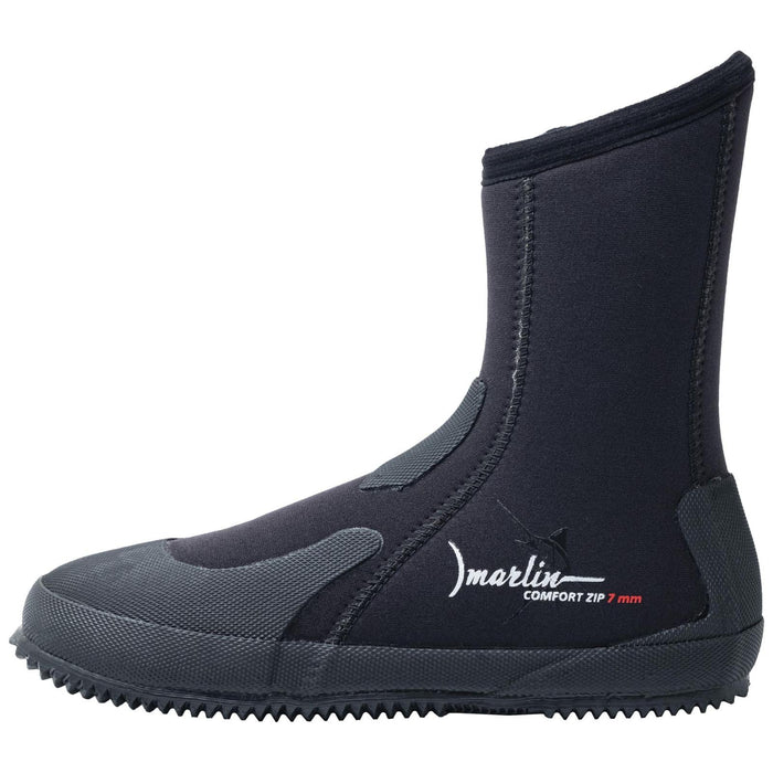 Tauchstiefel Comfort Zip 7mm Schwarz Größe EU 46 Marlin 217038