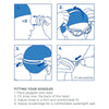 Schwimmbrille Otter Grau-Grün Tönung-Rauch Linsen Zoggs 461023GYGNTSM
