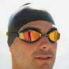 Schwimmbrille Endura Max Titan Schwarz-Gelb Spiegellinsen-Violett Zoggs 461111BKYLMVI