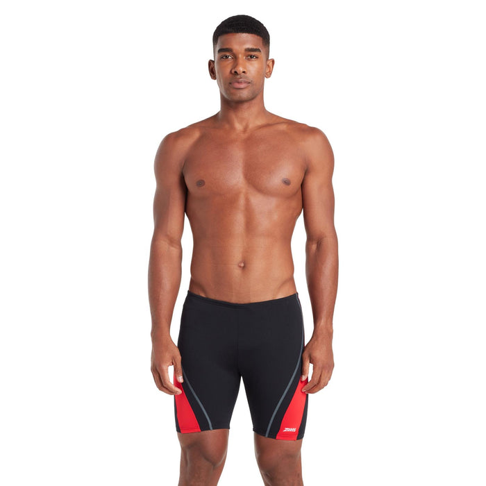 Schwimm Jammers Eaton Mid Männer Schwarz-Rot Größe 38-XXL Zoggs 462923BKRD38
