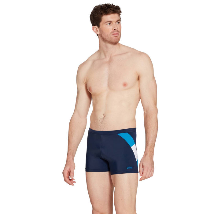 Schwimm Boxer Sydney 27 Herren Marineblau-Hellblau Größe 34-L Zoggs 462931NVLB34