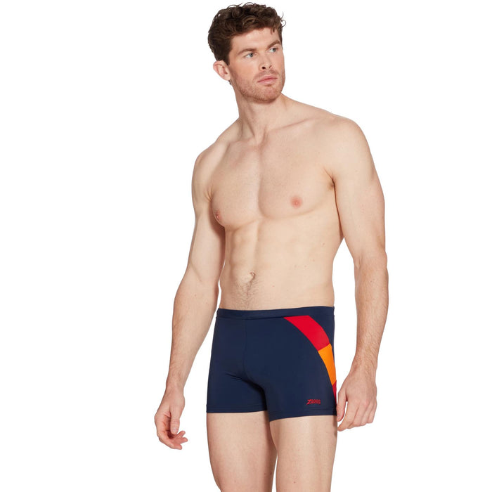 Schwimm Boxer Sydney 27 Herren Marineblau-Rot Größe 34-L Zoggs 462931NVRD34