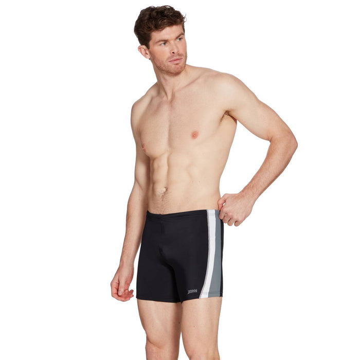 Schwimm Quadschnitt Toronto Hüftracer 32 Herren Schwarz-Grau Größe 38-XXL Zoggs 462932BKGY38