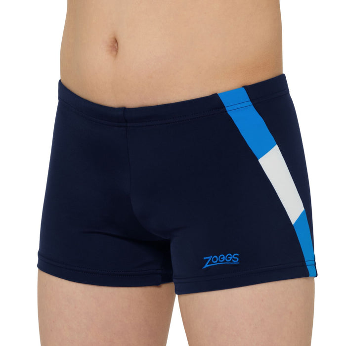 Schwimm Boxer Sydney 21 Junge Marineblau-Hellblau Größe 24-8A Zoggs 463483NVLB24