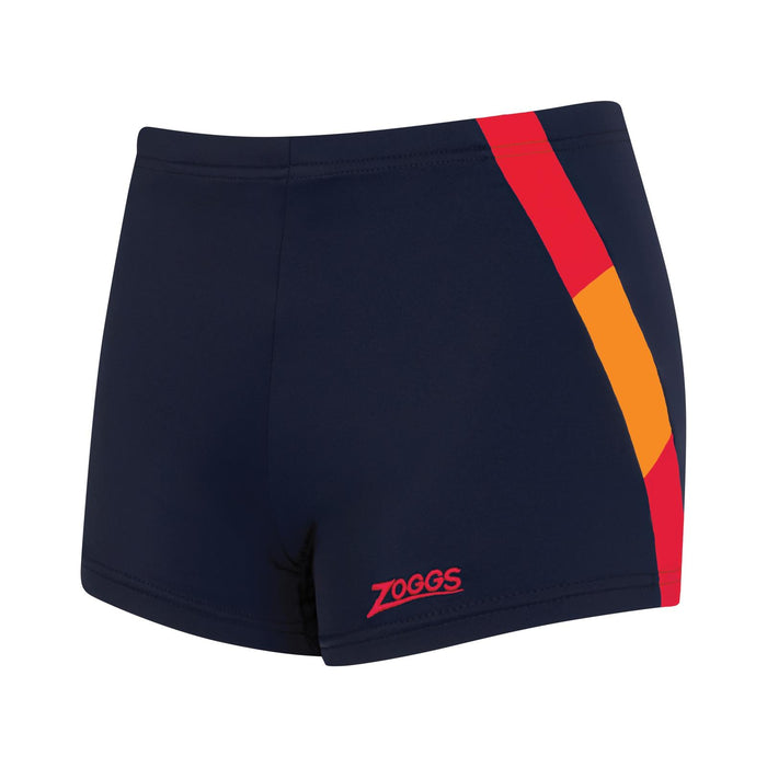 Schwimm Boxer Sydney 21 Junge Marineblau-Rot Größe 24-8A Zoggs 463483NVRD24