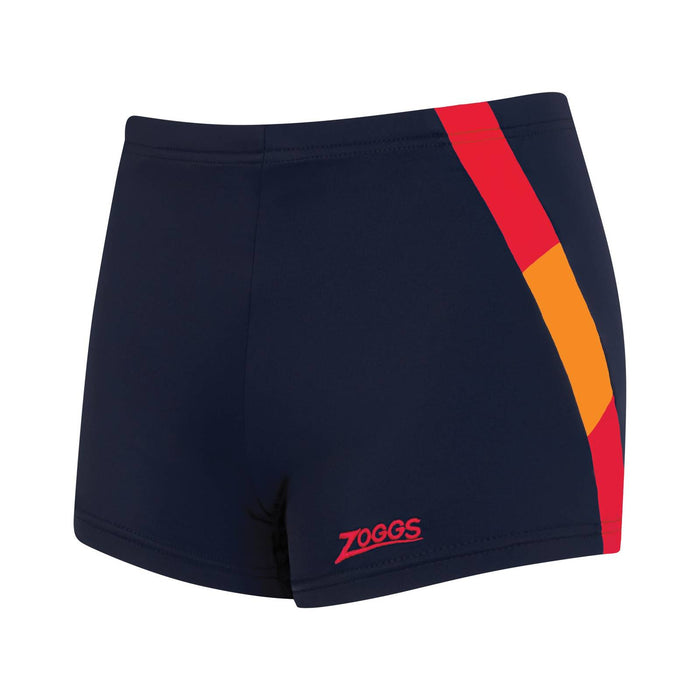 Schwimm Boxer Sydney 21 Junge Marineblau-Rot Größe 29-14A Zoggs 463483NVRD29