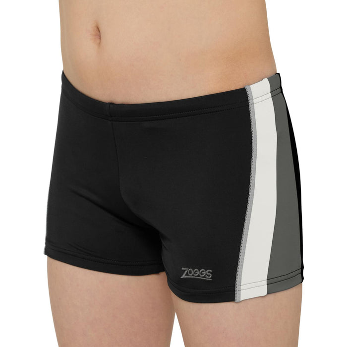 Schwimm Boxer Toronto Hip Racer 21 Junge Schwarz-Grau Größe 23-6A Zoggs 463484BKGY23