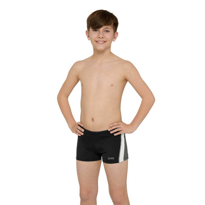 Schwimm Boxer Toronto Hip Racer 21 Junge Schwarz-Grau Größe 25-10A Zoggs 463484BKGY25