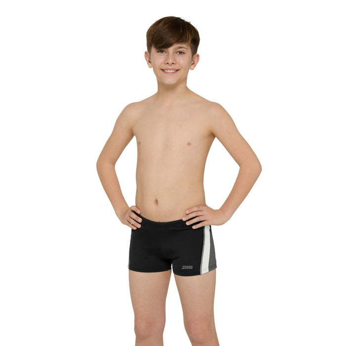 Schwimm Boxer Toronto Hip Racer 21 Junge Schwarz-Grau Größe 29-14A Zoggs 463484BKGY29