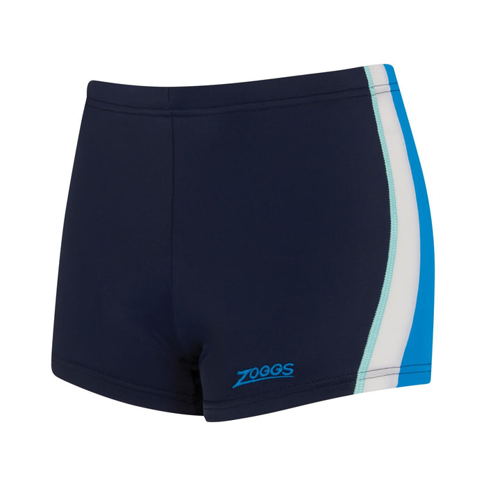 Schwimm Boxer Toronto Hip Racer 21 Junge Marineblau-Hellblau Größe 24-8A Zoggs 463484NVLB24