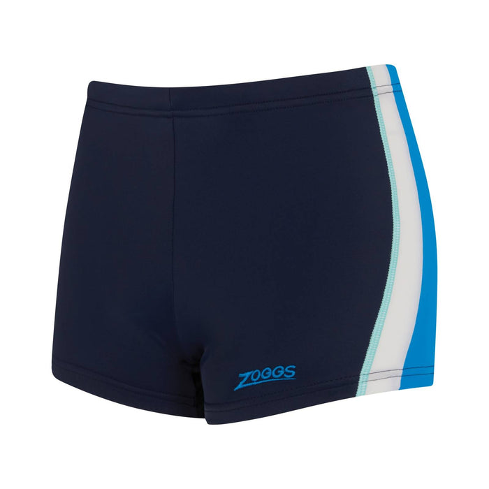Schwimm Boxer Toronto Hip Racer 21 Junge Marineblau-Hellblau Größe 27-12A Zoggs 463484NVLB27