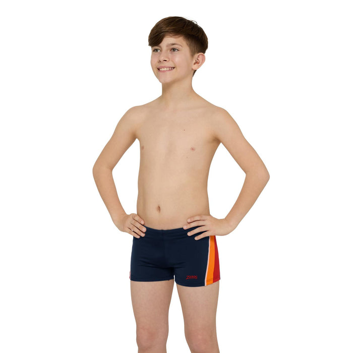 Schwimm Boxer Toronto Hip Racer 21 Junge Marineblau-Rot Größe 29-14A Zoggs 463484NVRD29