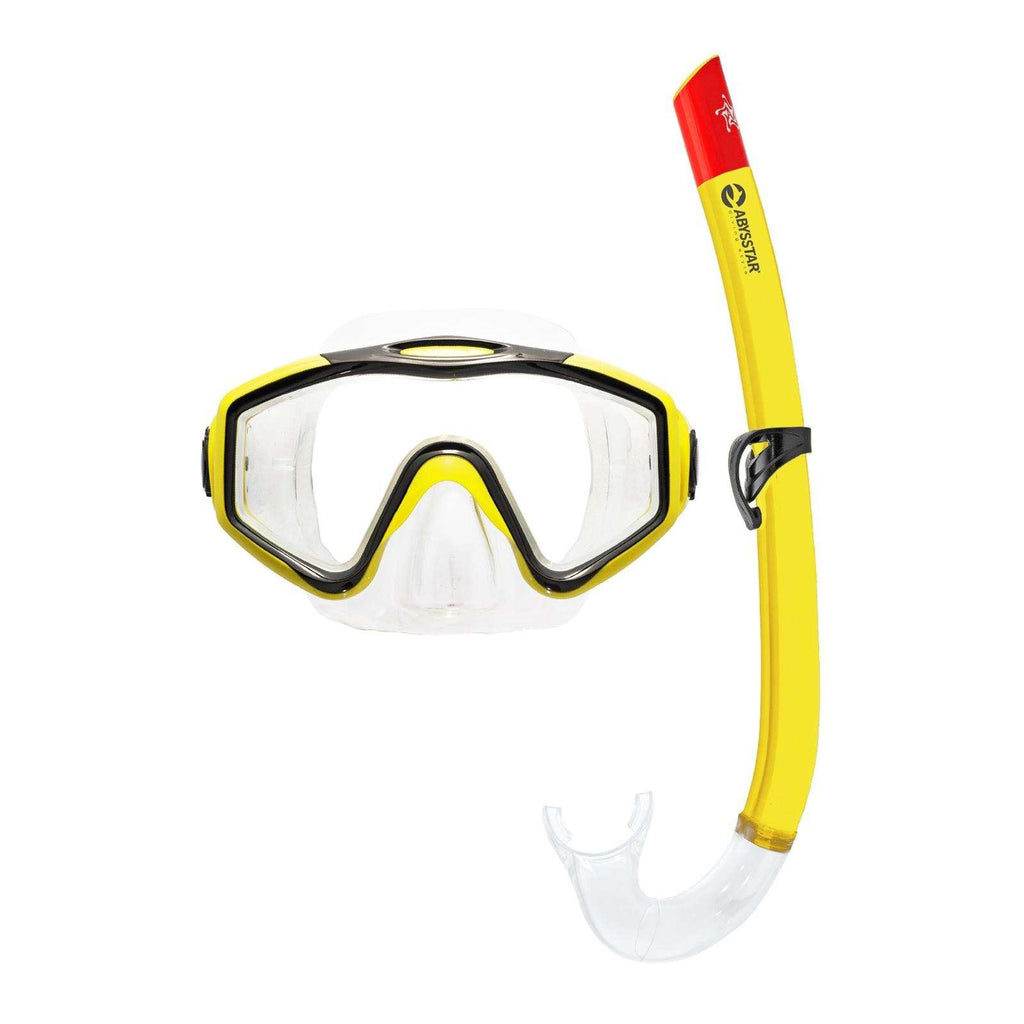 Schnorchelsatz Leuca Klar-Gelb Abysstar 57060YL