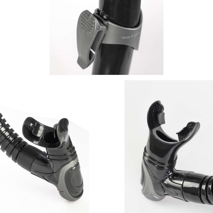 Schnorchelrohr Tekno Schwarz Abysstar 63044BK