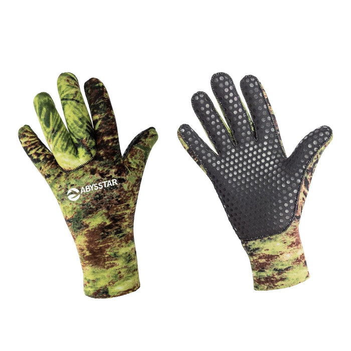Schnorchelhandschuhe Mimetico Evo 3mm Camo-Grün M Abysstar 68051