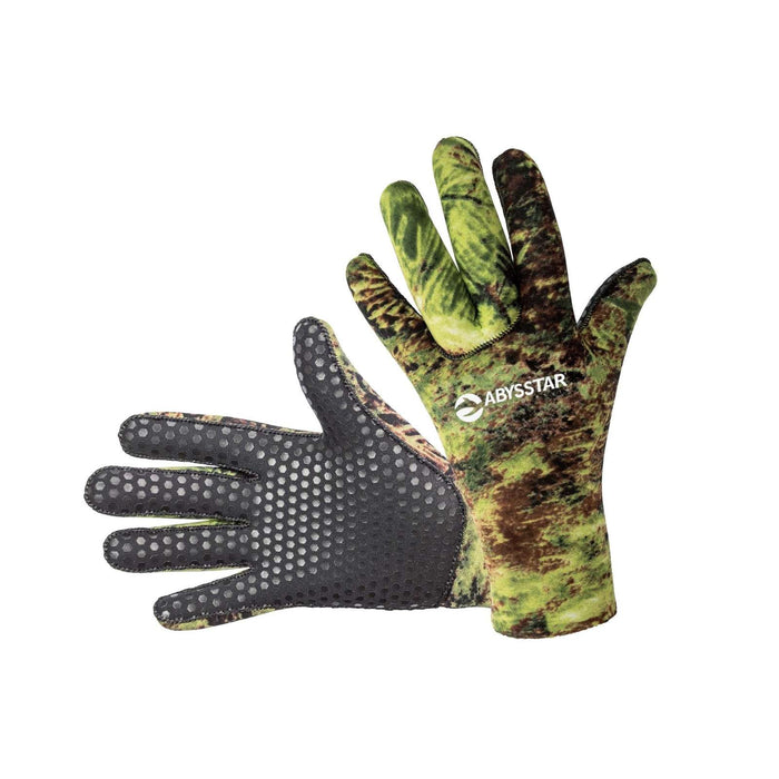 Schnorchelhandschuhe Mimetico Evo 3mm Camo-Grün XXL Abysstar 68054