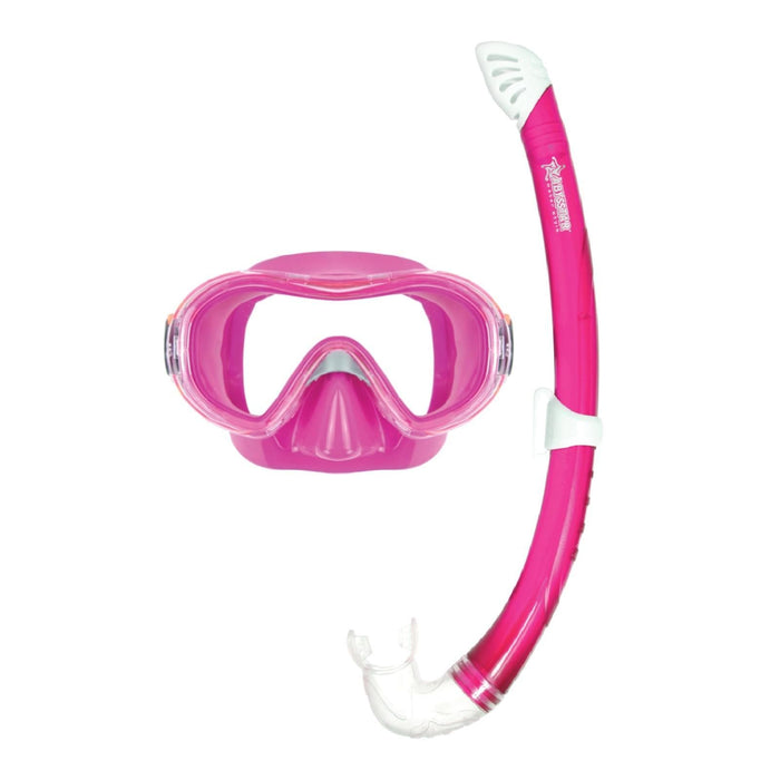 Schnorchelsatz Funny Kinder Farbe Pink Abysstar 69260PK