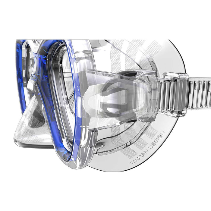 Schnorchelmaske Elba Md Klar-Blau Seac 75-42B-SKL