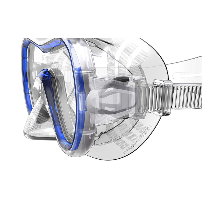 Schnorchelmaske Giglio Md Klar-Blau Seac 75-48B-SKL