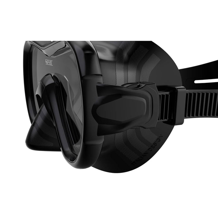 Schnorchelmaske Giglio Md Schwarz Seac 75-48N-SBL